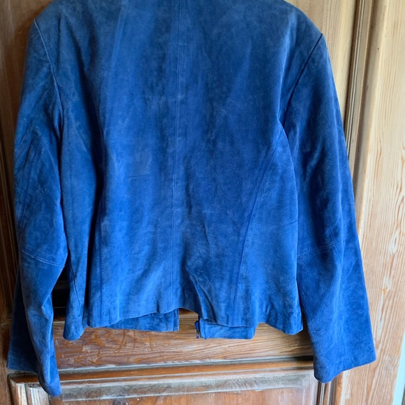 Coldwater Creek Blue Leather Jacket - Picture 5 of 5